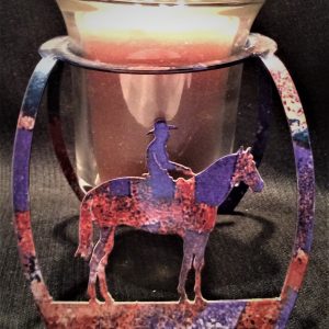 Horseman Candle Holder with candle